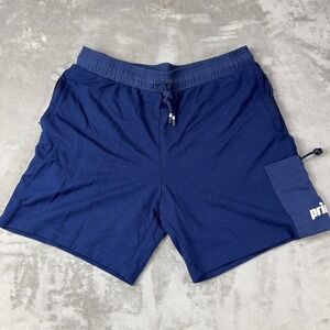 Prince Pickleball Mens Navy Blue Athletic Cargo Shorts Size M Zip Pockets Toggle